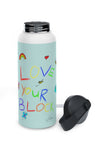 Love your Block - Stainless Steel Water Bottle (Light Blue)