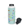 Love your Block - Stainless Steel Water Bottle (Light Blue)