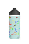 Love your Block - Stainless Steel Water Bottle (Light Blue)