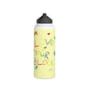 Love your Block - Stainless Steel Water Bottle (Yellow)