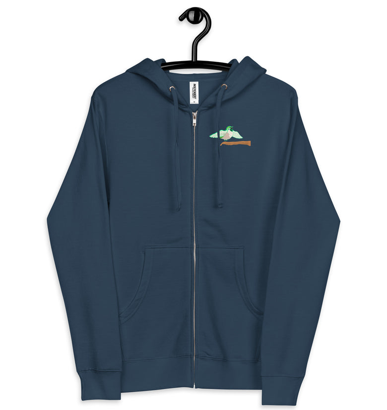 The Peaceful Sparrow Zip-up Hoodie